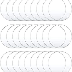 clear acrylic ornament blanks round disc set for diy craft and custom decor
