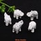 Crystal Elephant Figurine Mini Amethyst Stone Animal Decor For Healing And Home Display 4