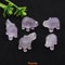 Crystal Elephant Figurine Mini Amethyst Stone Animal Decor For Healing And Home Display 5