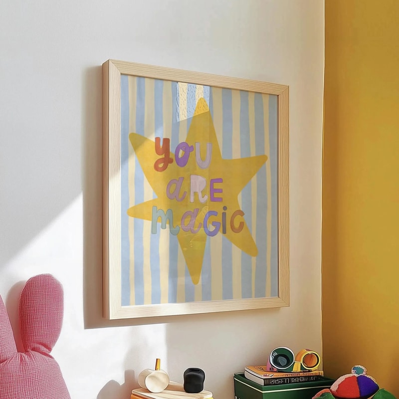 Unicorn Nursery Wall Art Magical Quote Canvas Print For Kids Room Decor 9