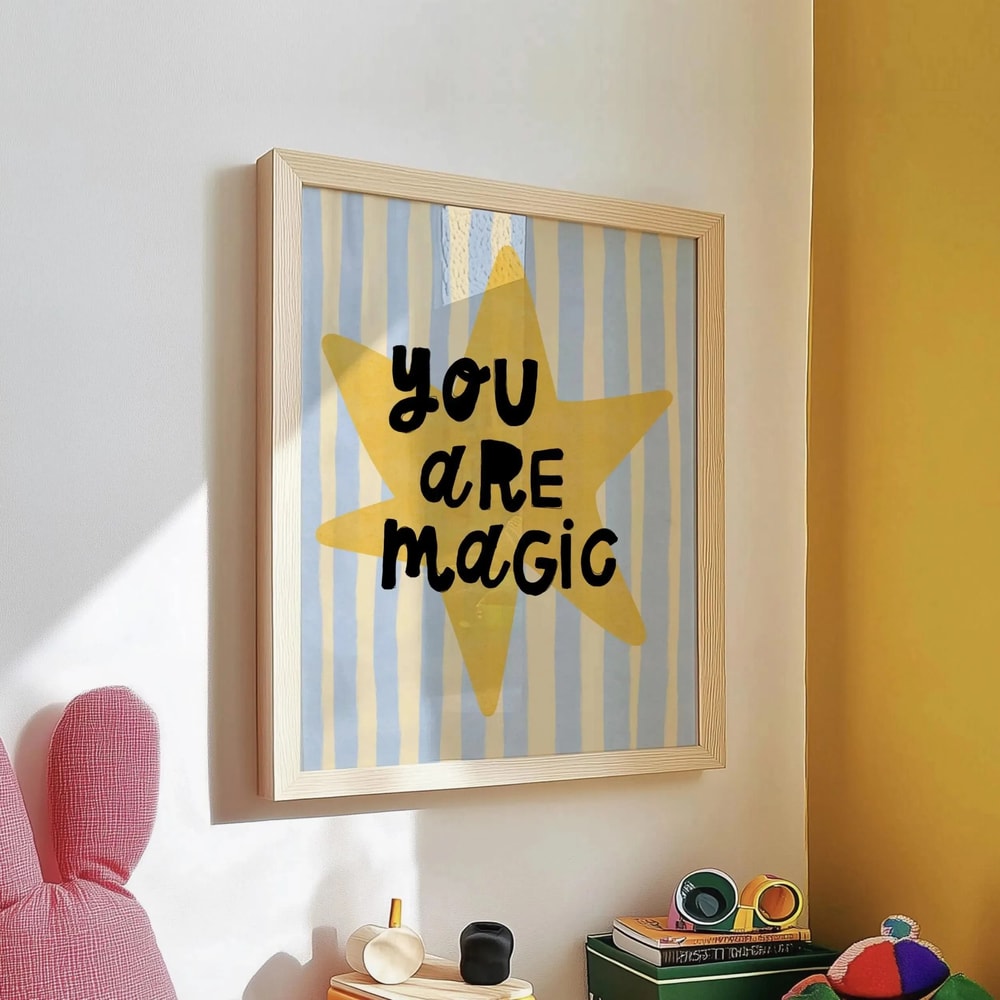 Unicorn Nursery Wall Art Magical Quote Canvas Print For Kids Room Decor 8