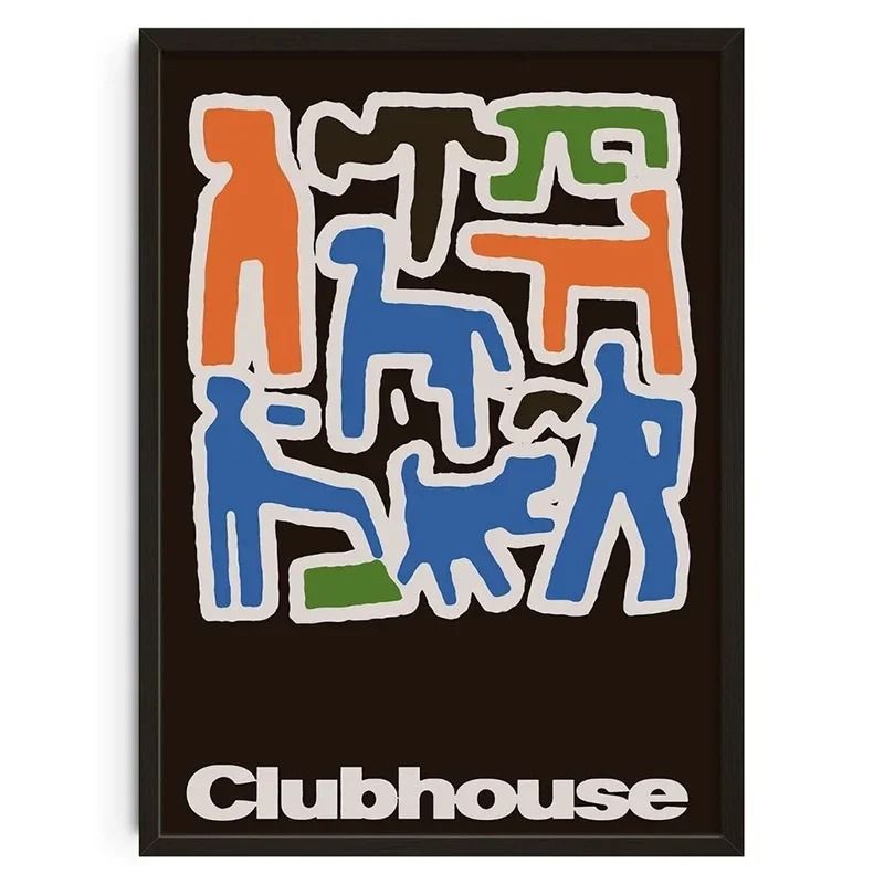 Bauhaus Geometric Wall Art Japanese Snake Poster Mid Century Modern Canvas Decor 9