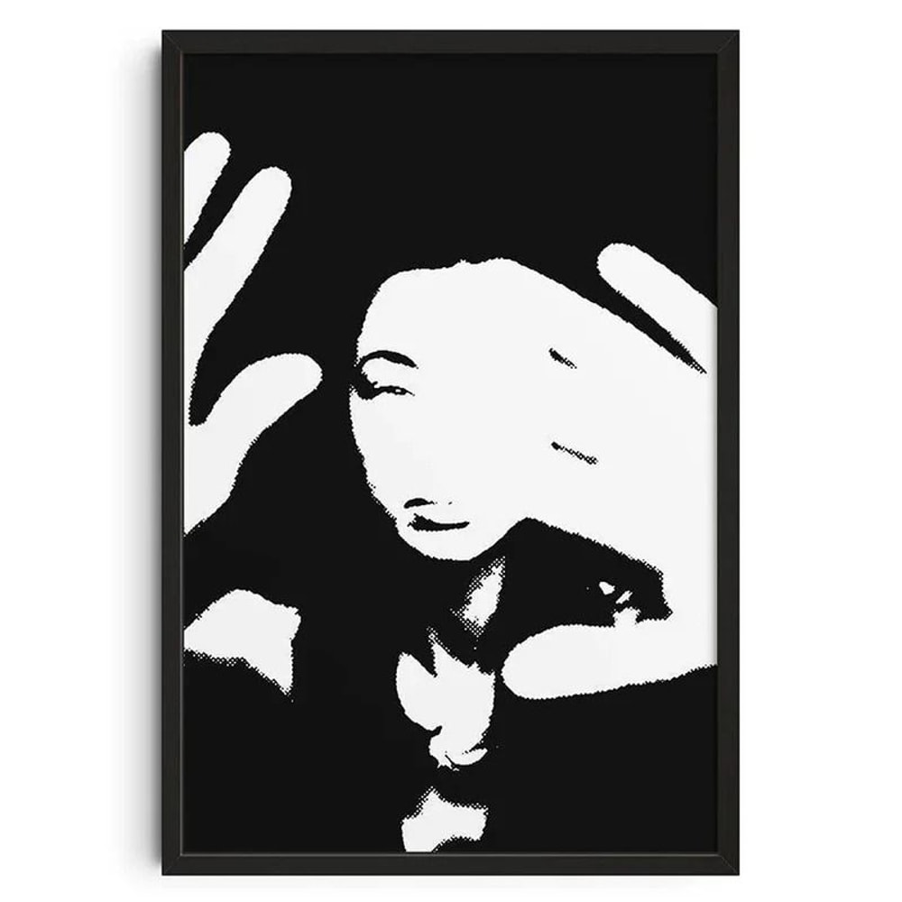 Bauhaus Geometric Wall Art Japanese Snake Poster Mid Century Modern Canvas Decor 13