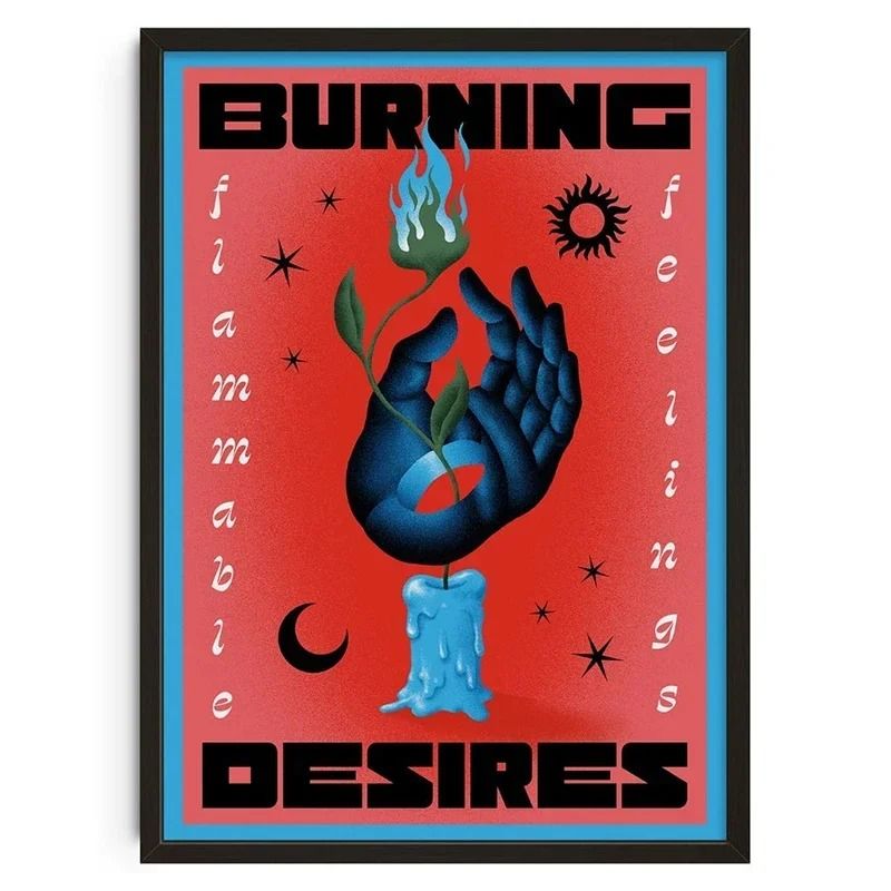 Bauhaus Geometric Wall Art Japanese Snake Poster Mid Century Modern Canvas Decor 15