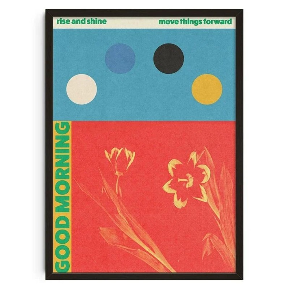 Bauhaus Geometric Wall Art Japanese Snake Poster Mid Century Modern Canvas Decor 19