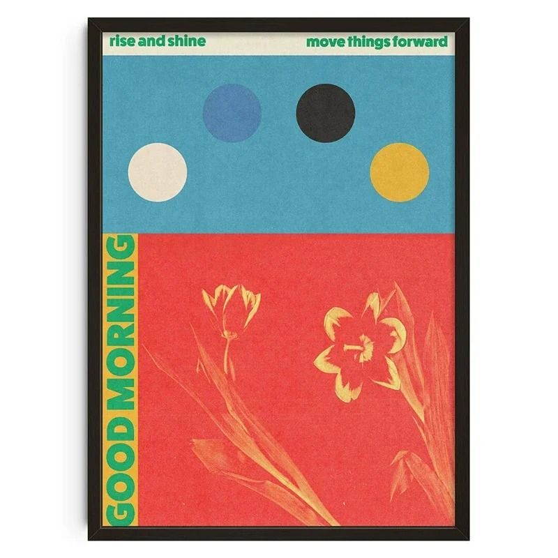 Bauhaus Geometric Wall Art Japanese Snake Poster Mid Century Modern Canvas Decor 19