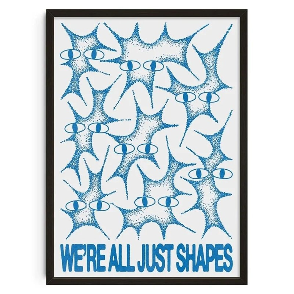 Bauhaus Geometric Wall Art Japanese Snake Poster Mid Century Modern Canvas Decor 29