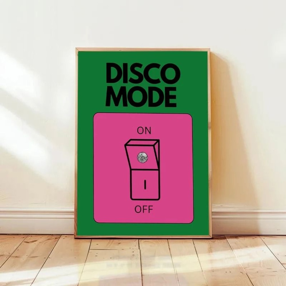 Colorful Mental Health Poster Inspirational Quote Wall Art Retro Cartoon Print 7