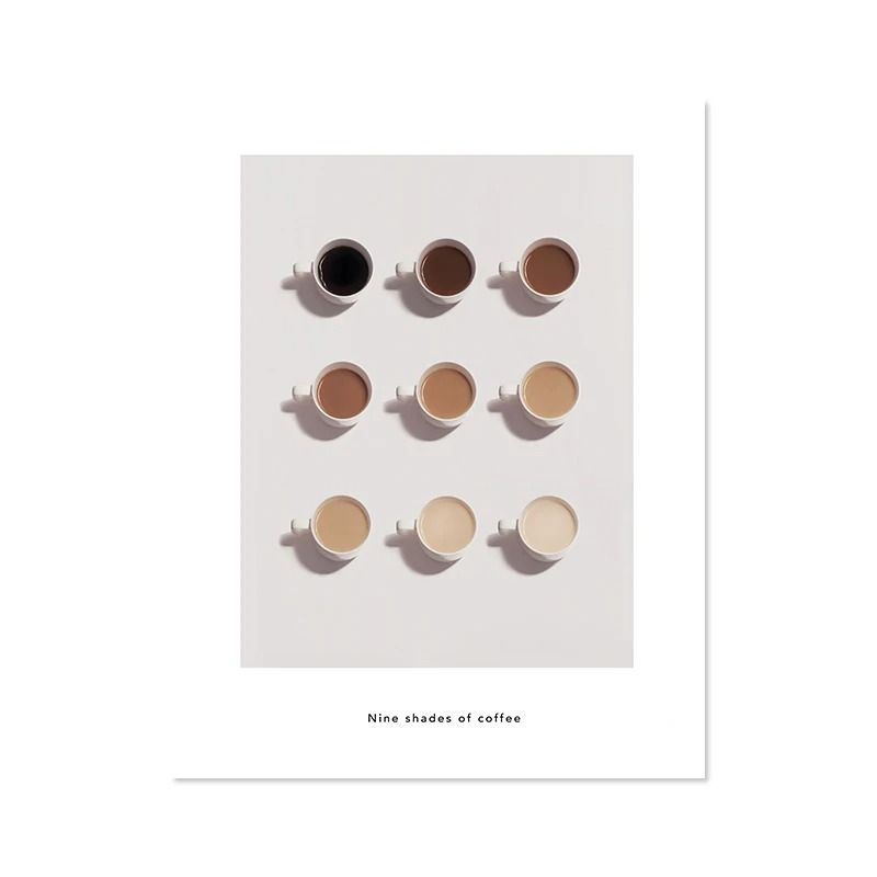 Coffee Guide Poster Canvas Coffee Menu Wall Art For Cafe Kitchen Decor 4