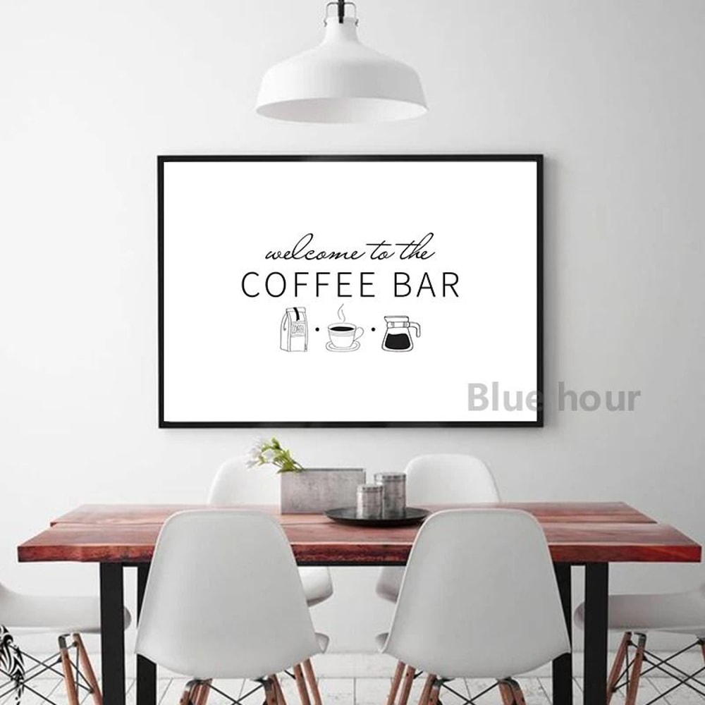 Coffee Guide Poster Canvas Coffee Menu Wall Art For Cafe Kitchen Decor 19