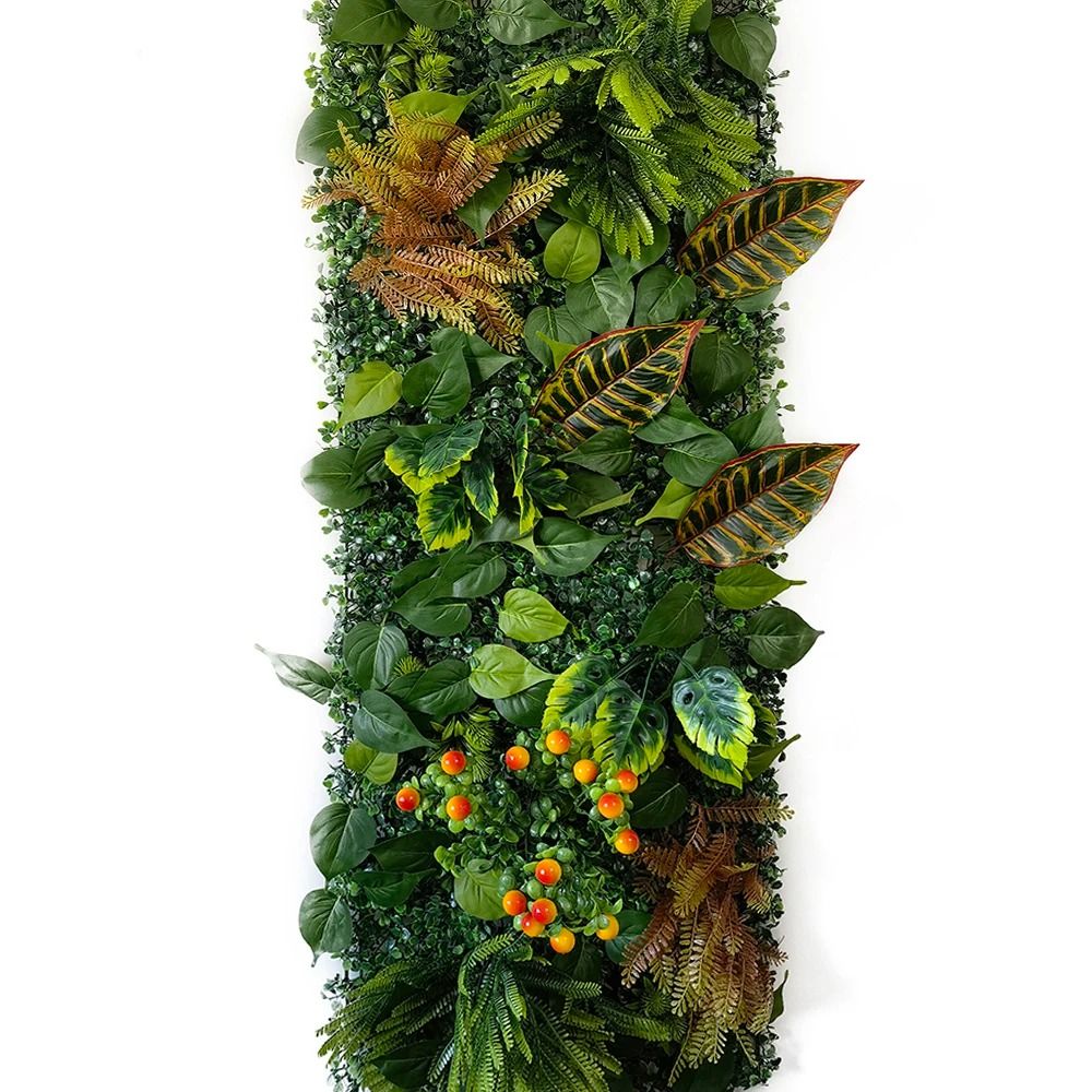 Artificial Green Wall Panel Subtropical Plant Backdrop Garden Fence Decor 5