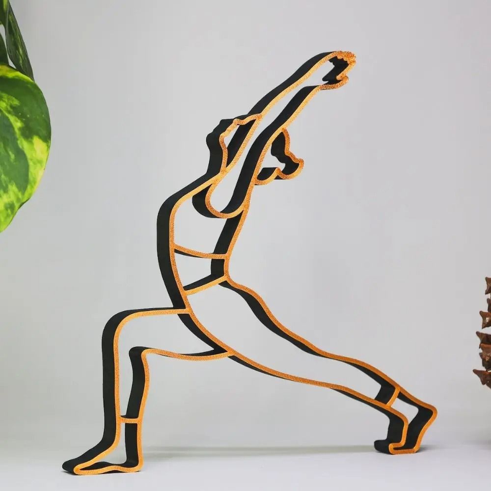 Minimalist Yoga Sculpture Zen Meditation Figure Modern Home Decor Ornament 0