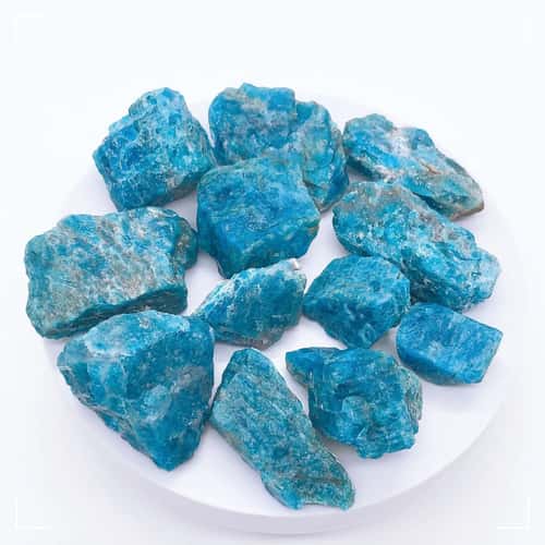 Natural Blue Apatite Raw Stone Crystal Healing Mineral Decor