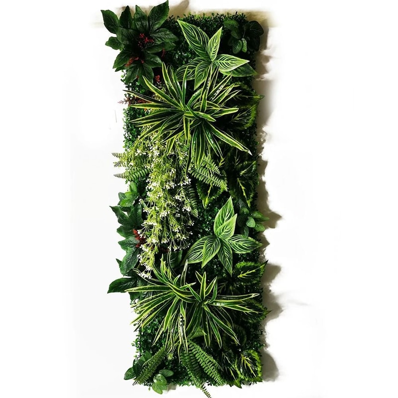 Artificial Boxwood Hedge Wall Panel Green Plant Backdrop Garden Decor 2