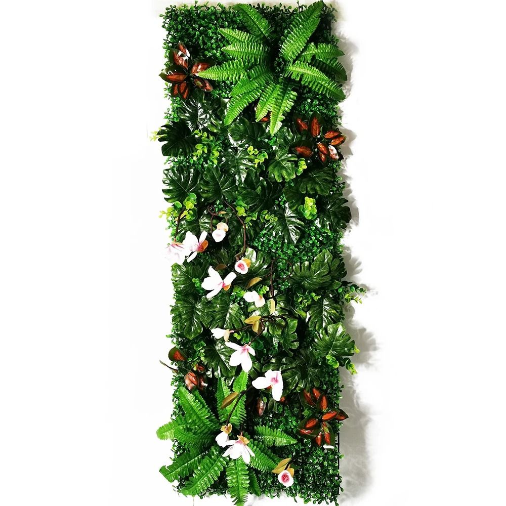 Artificial Boxwood Hedge Wall Panel Green Plant Backdrop Garden Decor 3