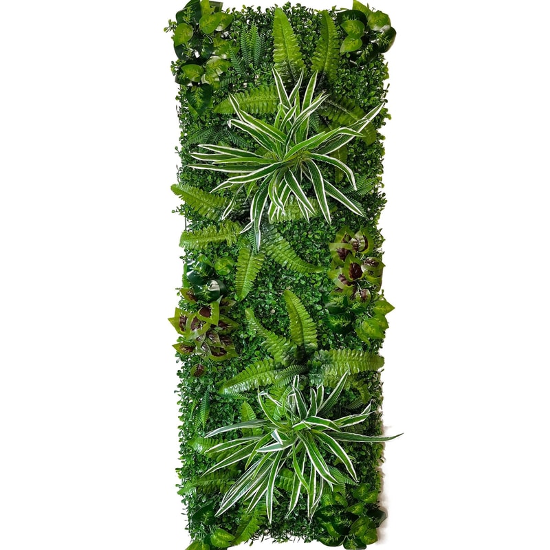 Artificial Boxwood Hedge Wall Panel Green Plant Backdrop Garden Decor 7