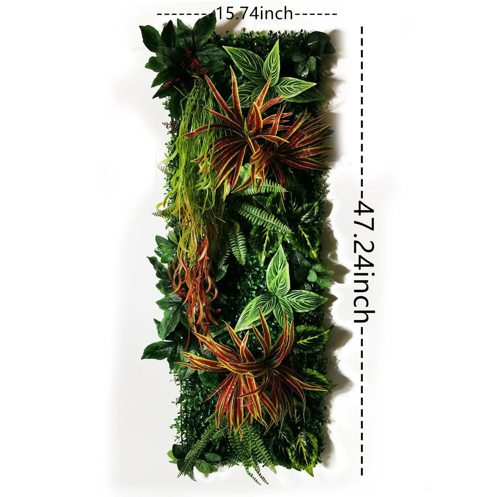 Artificial Boxwood Hedge Wall Panel Green Plant Backdrop Garden Decor 17