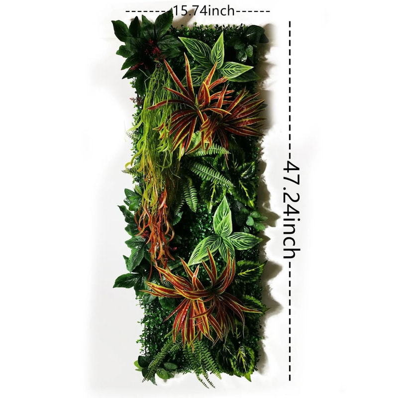 Artificial Boxwood Hedge Wall Panel Green Plant Backdrop Garden Decor 17