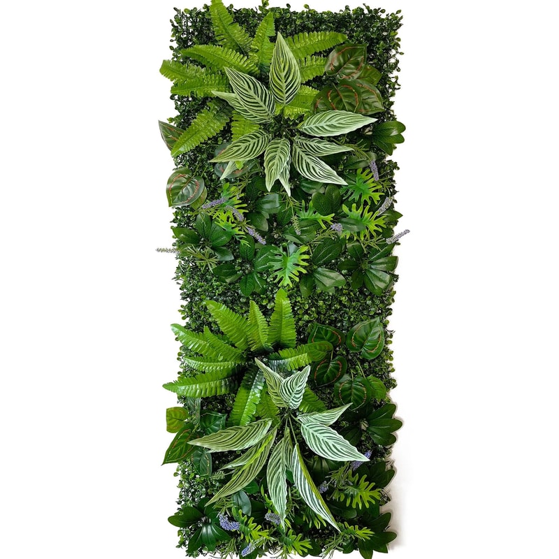 Artificial Boxwood Hedge Wall Panel Green Plant Backdrop Garden Decor 18