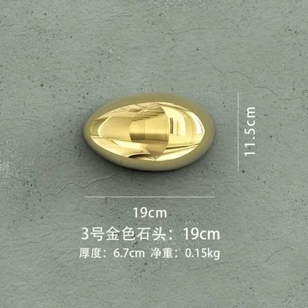 3D Gold Stone Wall Decor Modern Luxury Hanging Ornament Accent 9