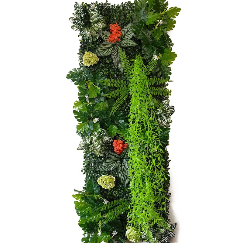 Artificial Grass Wall Panel Green Plant Backdrop Wedding Decor Garden Display 1