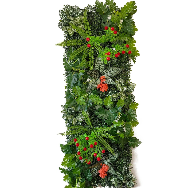 Artificial Grass Wall Panel Green Plant Backdrop Wedding Decor Garden Display 2