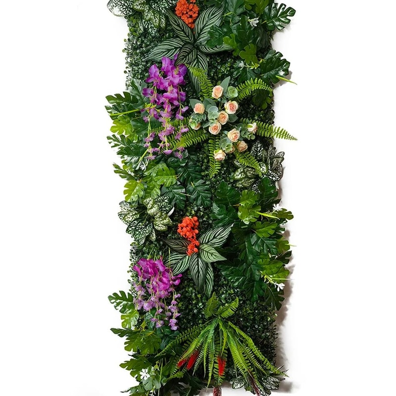 Artificial Grass Wall Panel Green Plant Backdrop Wedding Decor Garden Display 7