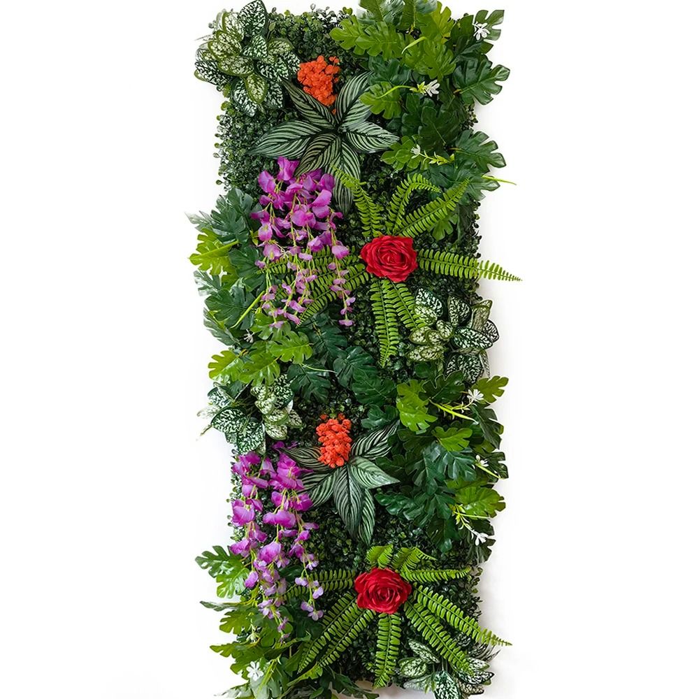 Artificial Grass Wall Panel Green Plant Backdrop Wedding Decor Garden Display 14