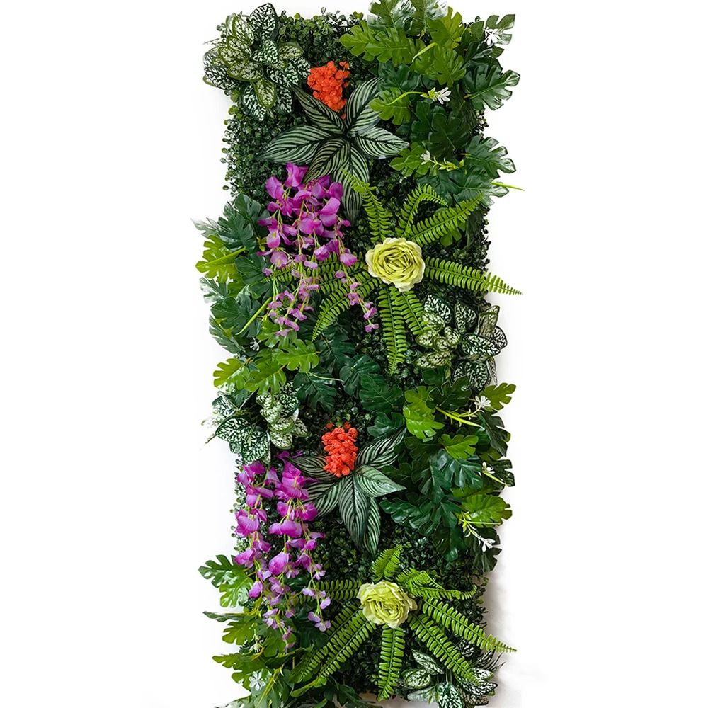 Artificial Grass Wall Panel Green Plant Backdrop Wedding Decor Garden Display 18