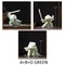White Ceramic Samurai Figurine Geometric Oriental Warrior Decor 17
