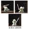 White Ceramic Samurai Figurine Geometric Oriental Warrior Decor 16