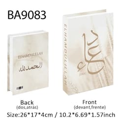 islamic decorative book storage box luxury coffee table fake book decor