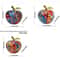 Abstract Apple Sculpture Colorful Resin Art Decorative Table Ornament 4