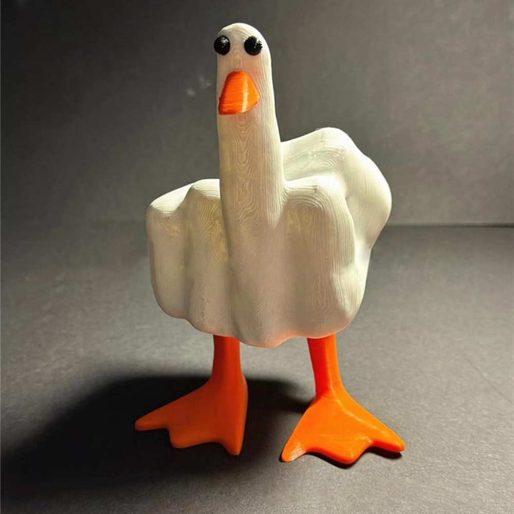 Funny Duck Resin Figurine Cute Desk Ornament Novelty Home Decor 1