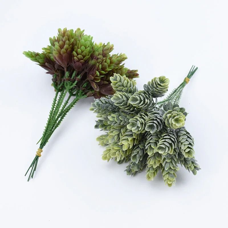Artificial Pineapple Grass Floral Picks Mini Greenery Decoration Set 5