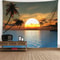 Window Scenery Wall Tapestry Nature View Mural Background Decor 19