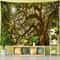 Forest Tree Wall Tapestry Bohemian Nature Scenery Hanging Decor 16