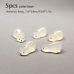 mini animal figurines set fairy garden dollhouse aquarium decor