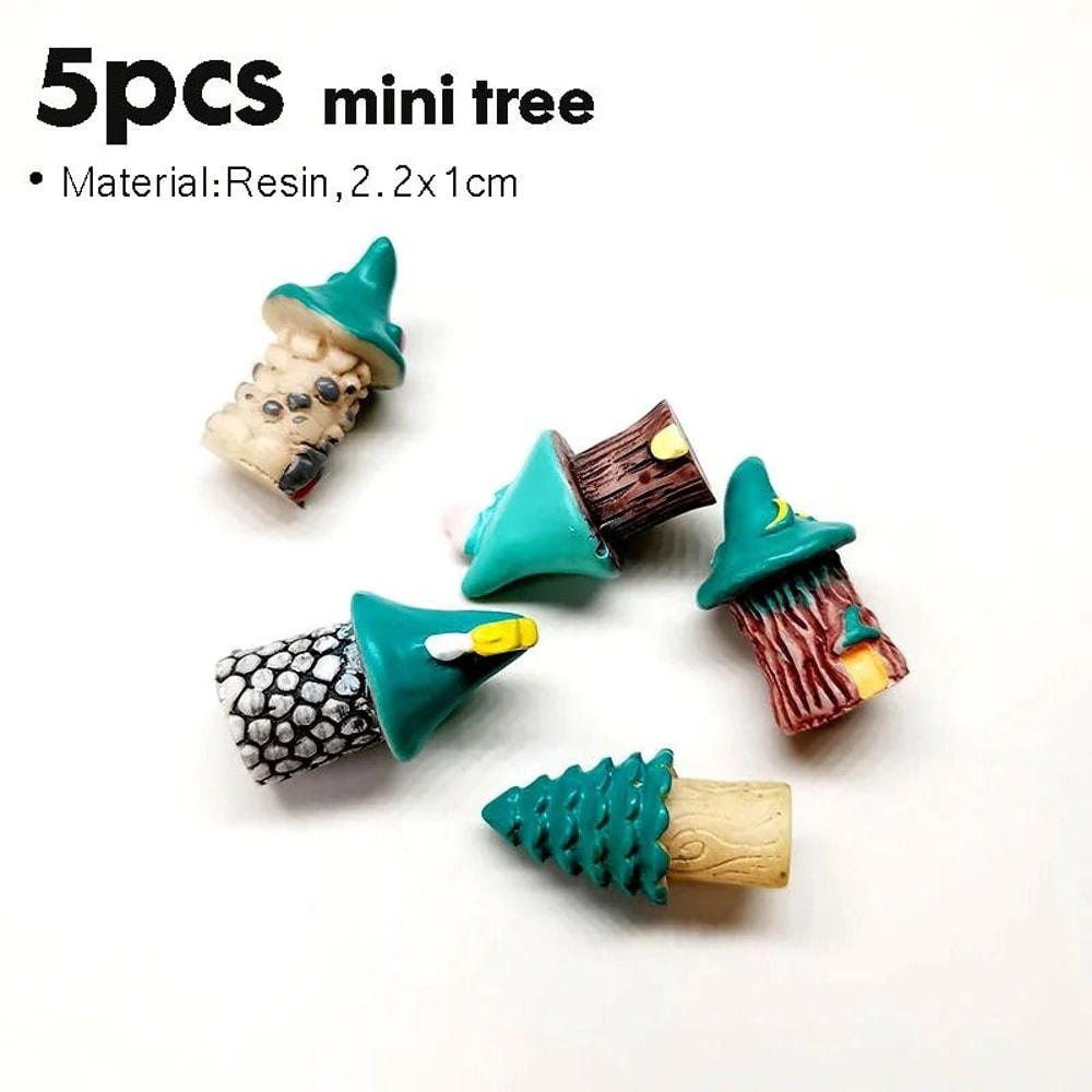 Mini Animal Figurines Set Fairy Garden Dollhouse Aquarium Decor 14