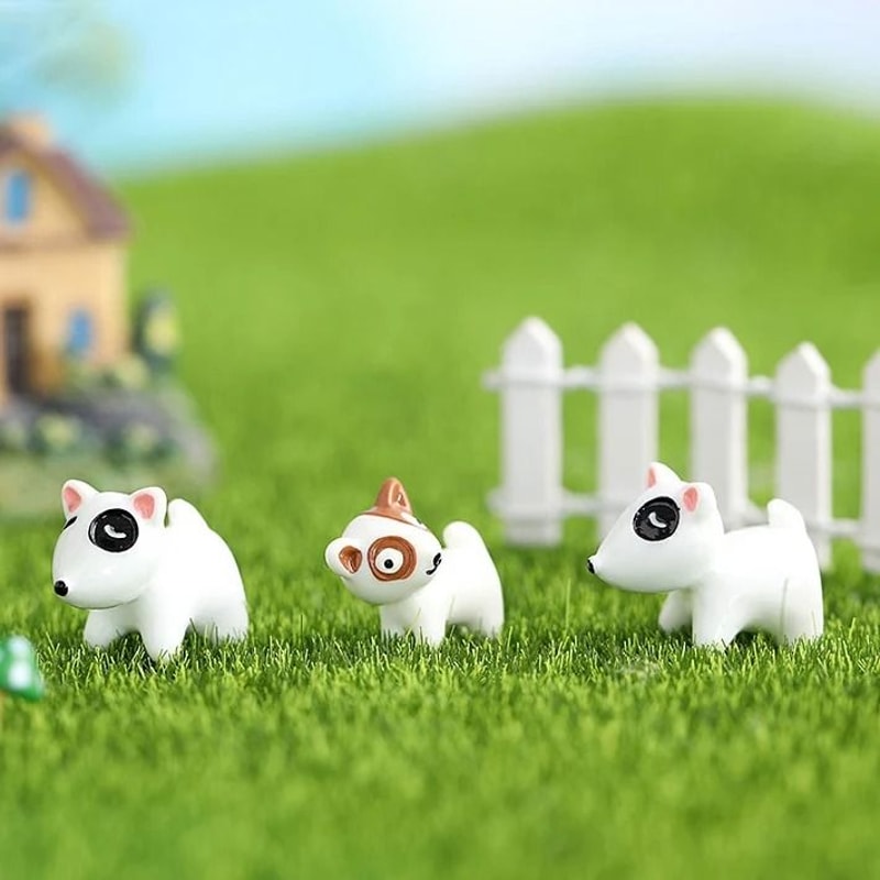 Mini Animal Figurines Set Fairy Garden Dollhouse Aquarium Decor 20