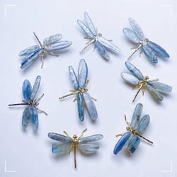 kyanite crystal dragonfly figurine healing butterfly decor