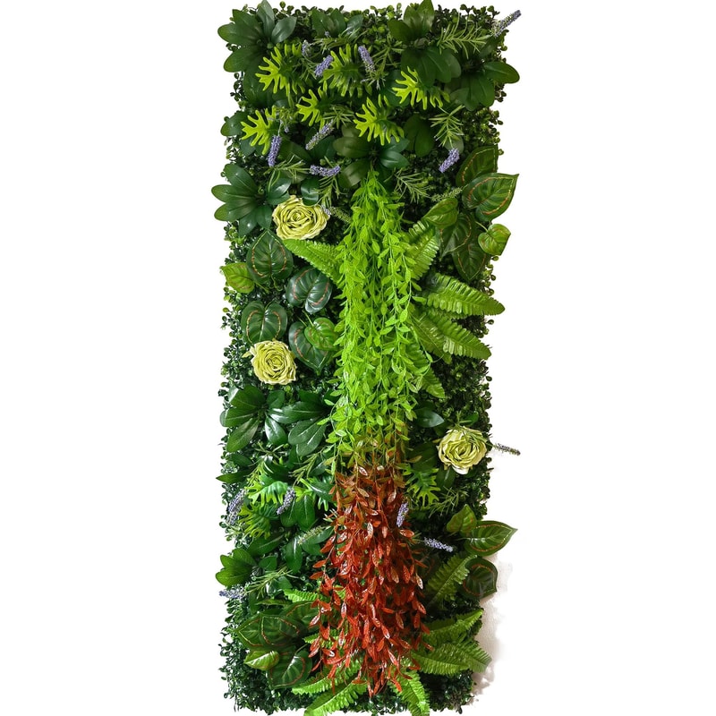 Artificial Grass Wall Panel Faux Greenery Backdrop Decor 0