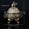 Elephant Incense Burner Metal Aromatherapy Meditation Decor 6