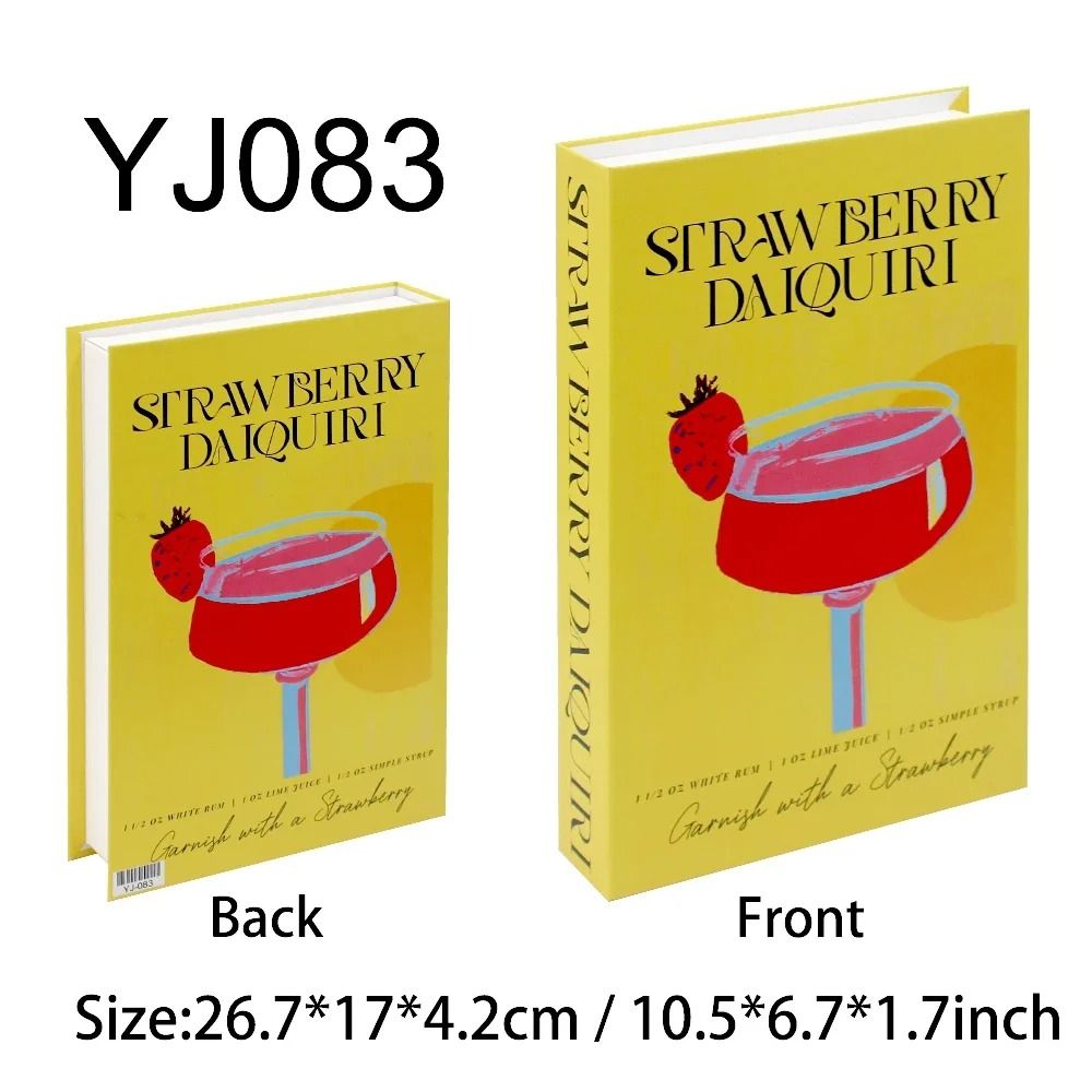 Travel Style Decorative Book Box Fake Book Storage Decor 22