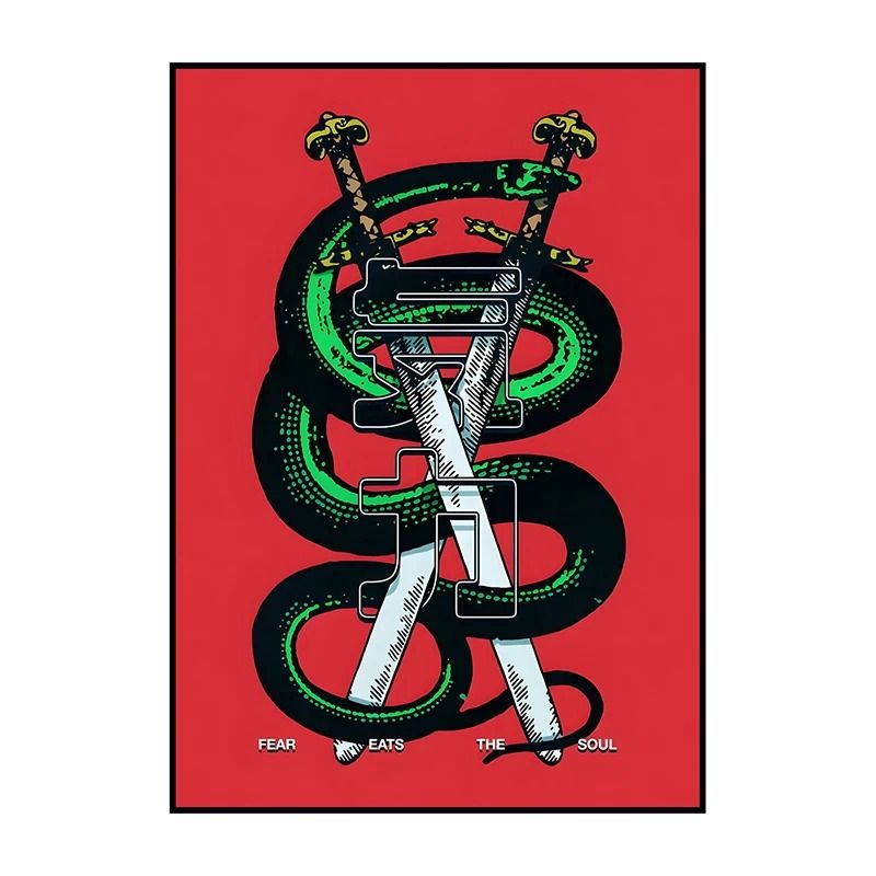 Japanese Koi Bonsai Canvas Wall Art Vintage Botanical Poster 10