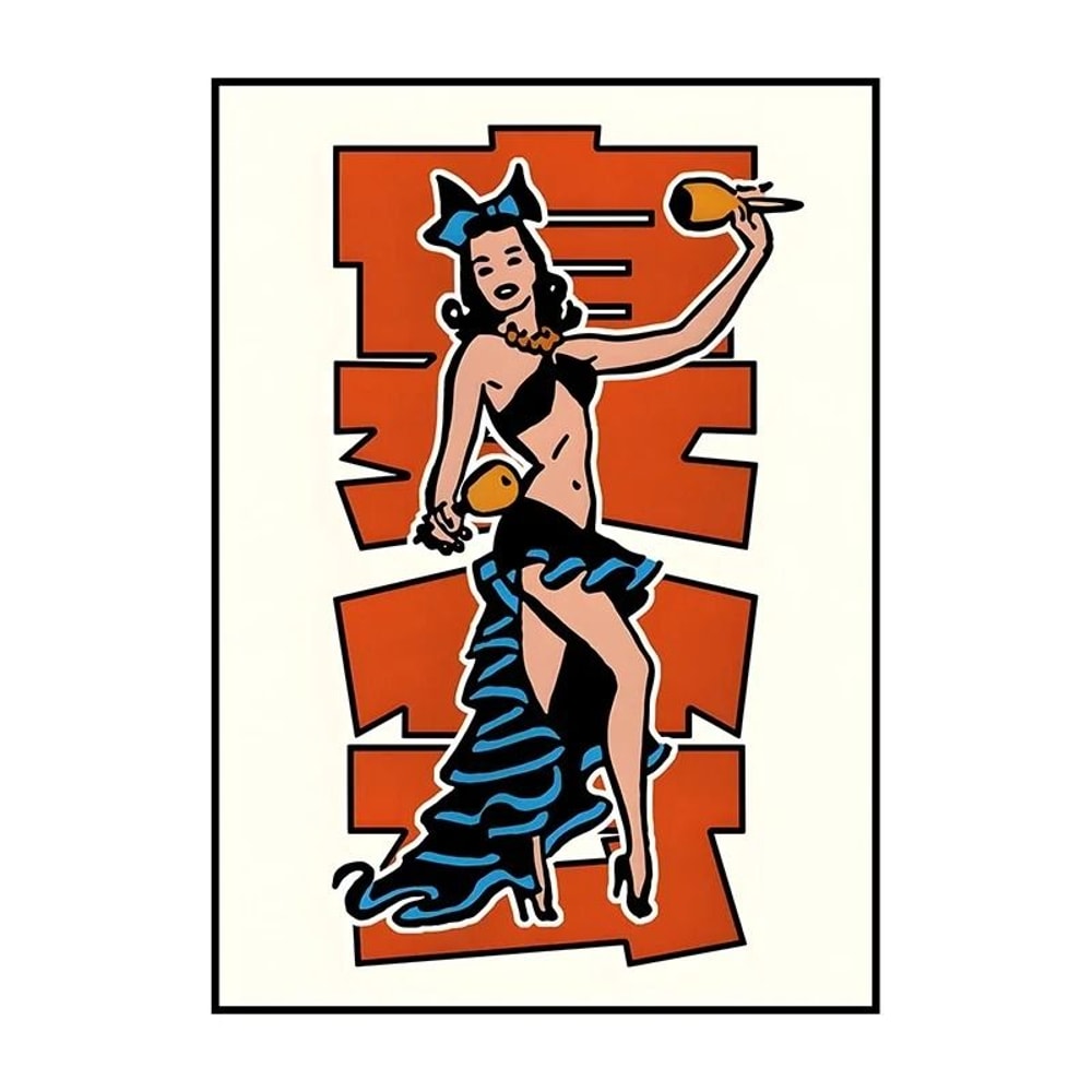 Japanese Koi Bonsai Canvas Wall Art Vintage Botanical Poster 16