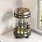 360 Rotating Kitchen Organizer Turntable Spice Storage Rack 2