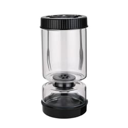 glass pickle jar with strainer flip olive container airtight food storage