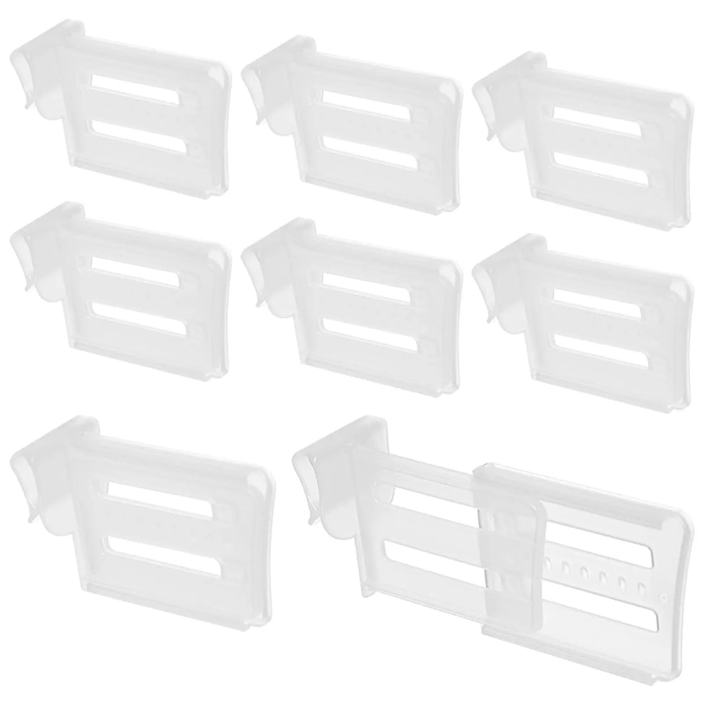 Adjustable Refrigerator Divider Clips Fridge Shelf Organizer Set 2