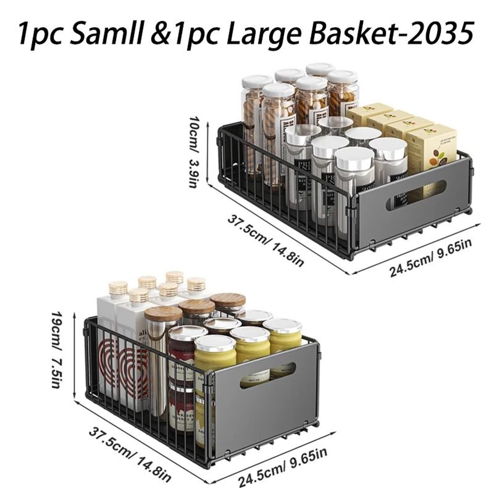 Pull Out Spice Rack Organizer Sliding Cabinet Drawer For Kitchen Storage 3
